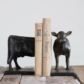 Cast Iron Cow Bookends