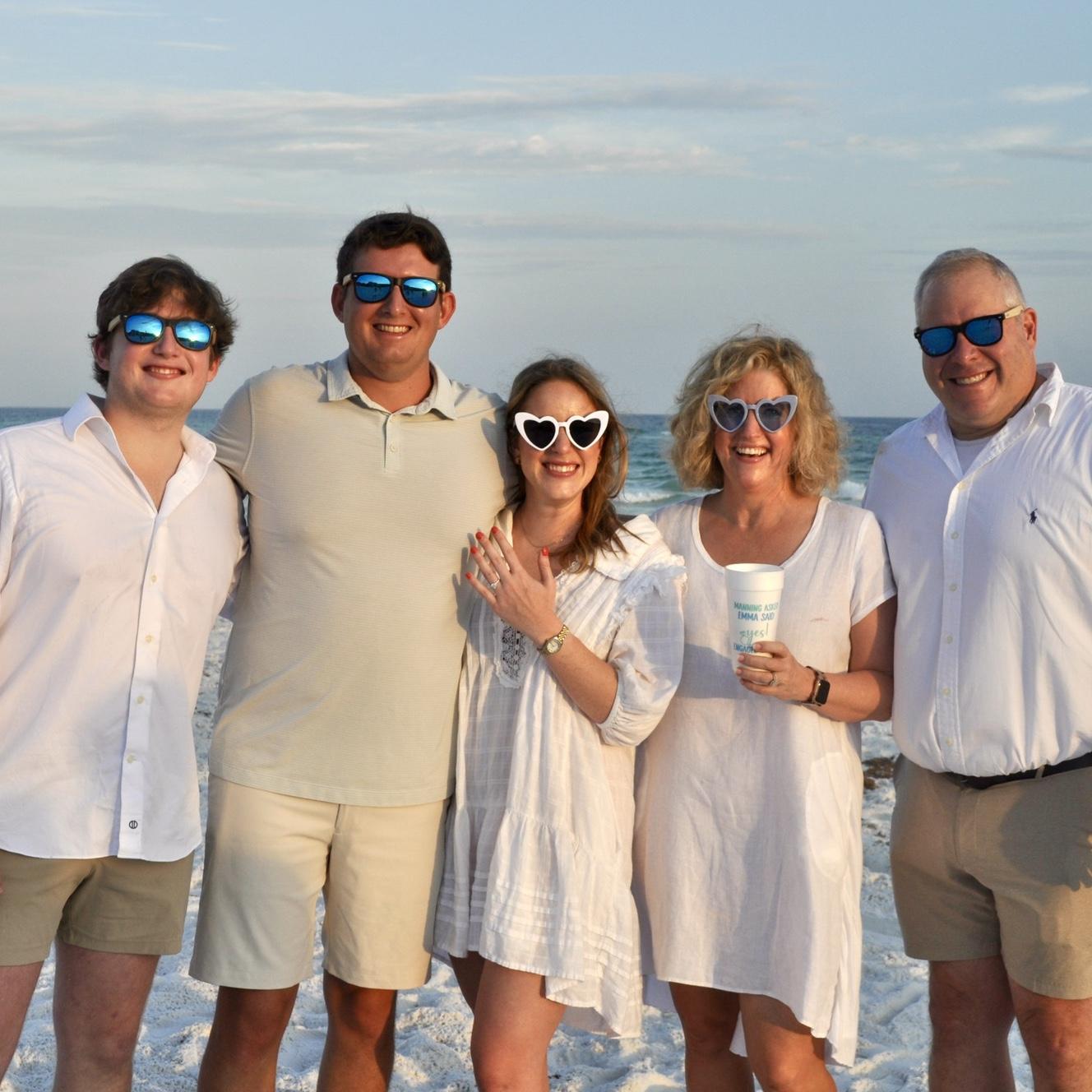 Emma & Manning with Jessica (Emma's Mom), Brian (Emma's Dad) & Evan!