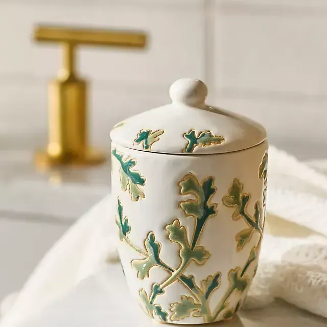 Ceramic Printed Bath Canister