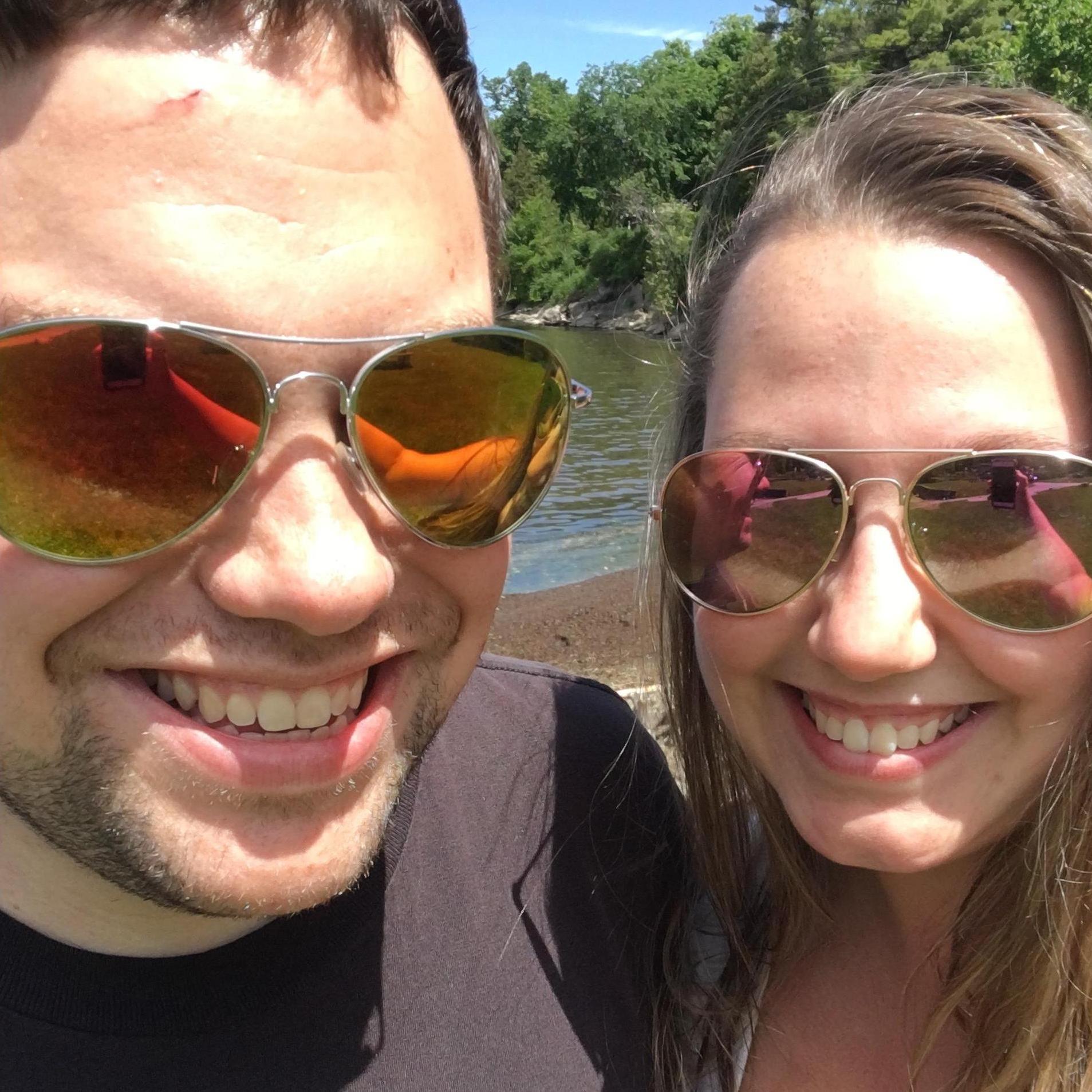 At the lake while taking a stroll around Tyler Place in Highgate Springs, VT.