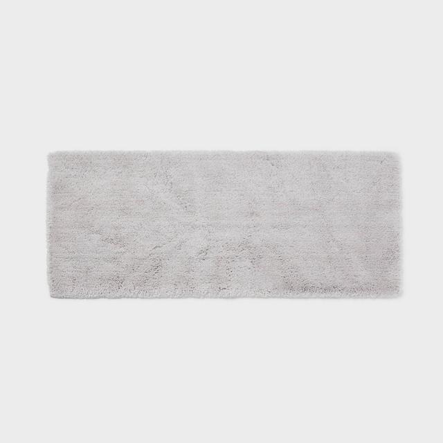 22"x60" Spa Plush Bath Rug Light Gray - Threshold™