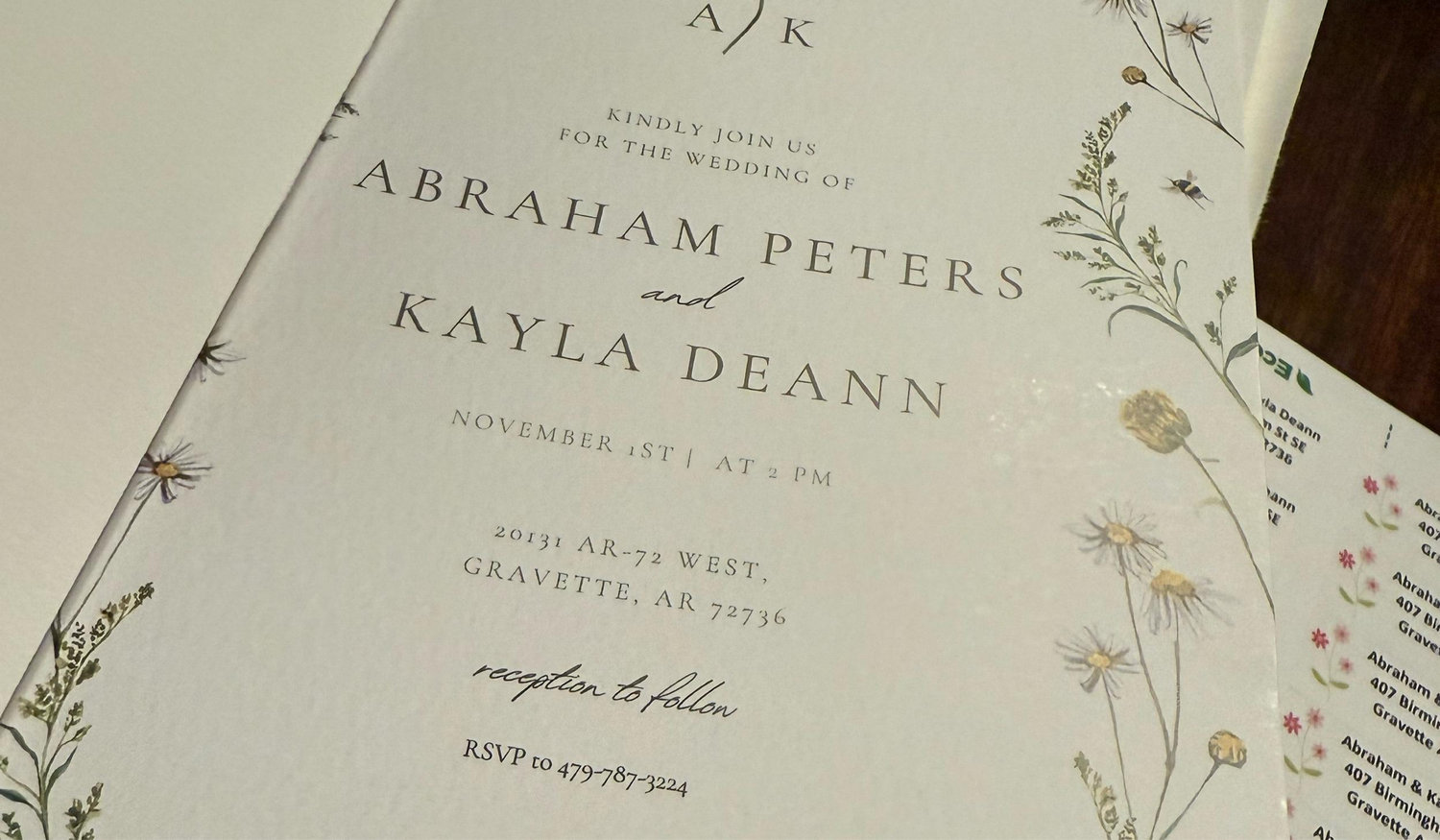 The Wedding Website of Abraham Peters and Kayla Deann