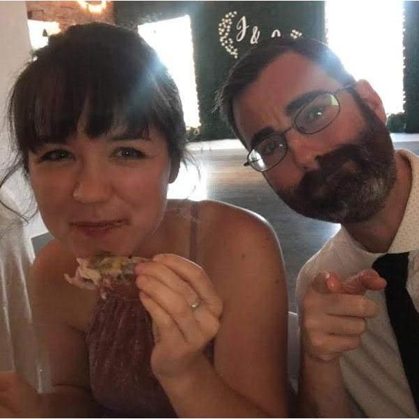 Celebrating our friend's Jessie and Chris at their wedding in August 2019