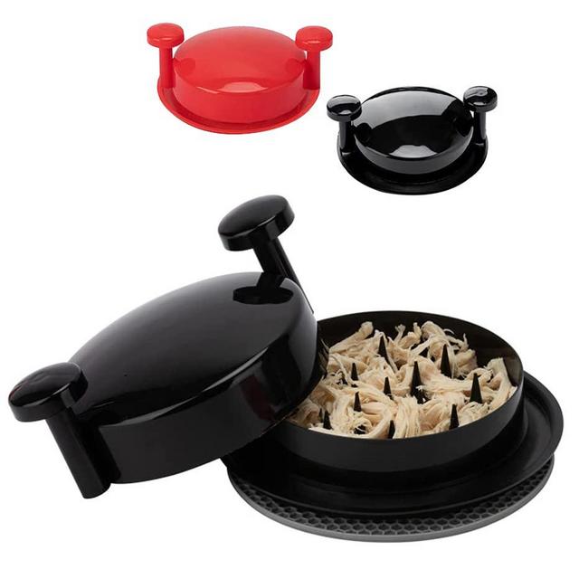 Chicken Shredder Shred Machine - Meat Shredding Tool with Handles，Alternative to Bear Claws Meat Shredder and Non-Skid Base Suitable for Pulled Pork,Beef and Chicken (Black)