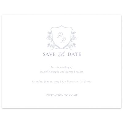 White Wedding Digital Save the Date - Brooklea Landscape