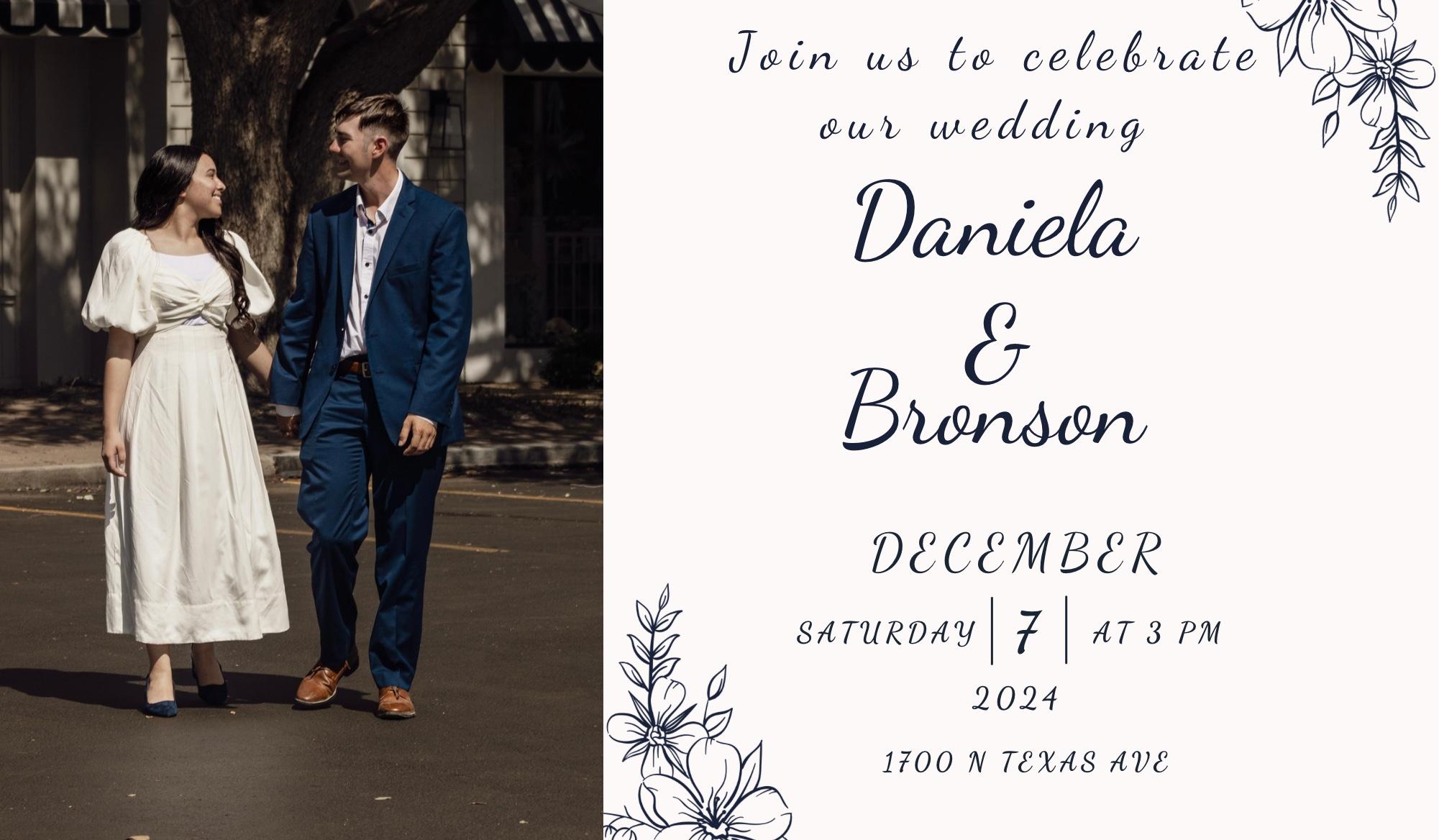 The Wedding Website of Daniela Perez and Bronson Pittman
