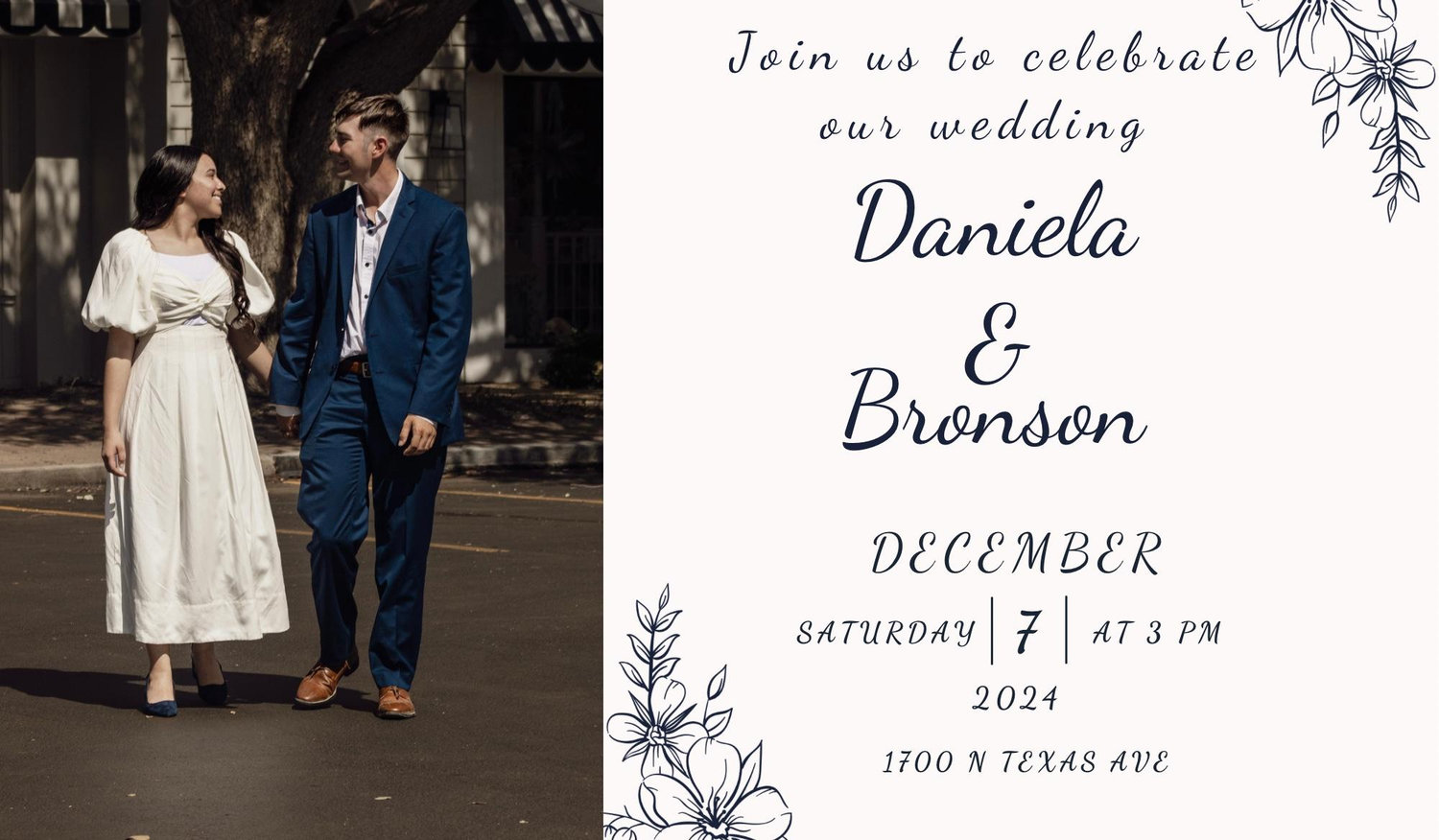 The Wedding Website of Daniela Perez and Bronson Pittman