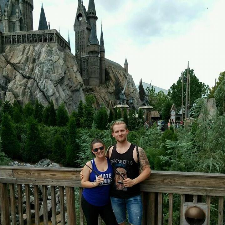 A Slytherin and a Ravenclaw in their natural habitat
