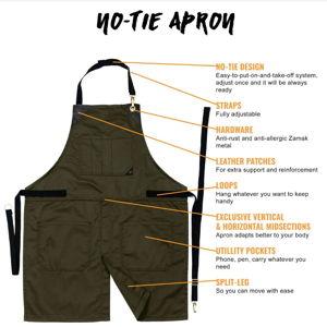 Chef Apron - Green Twill