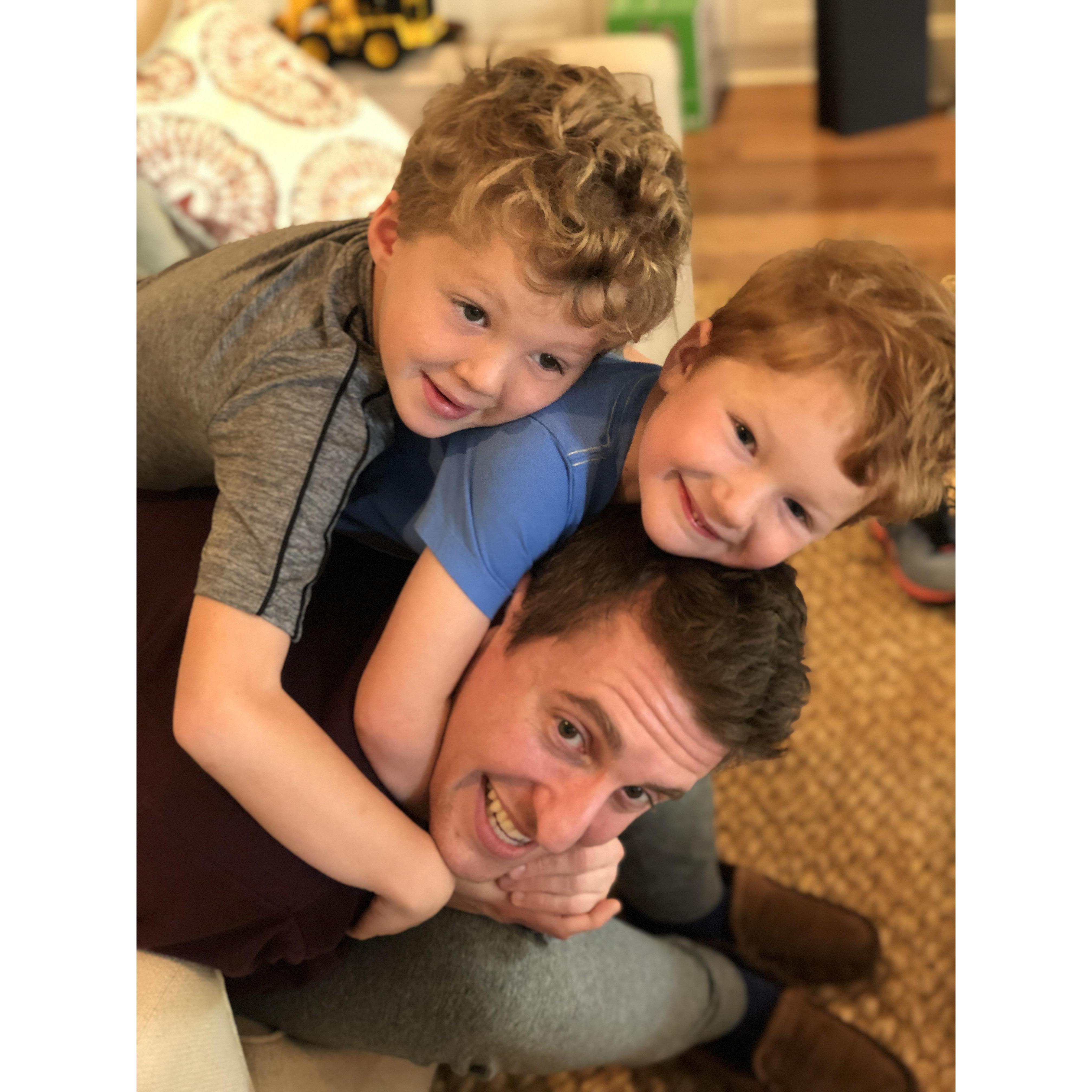 Nephew dogpile!
