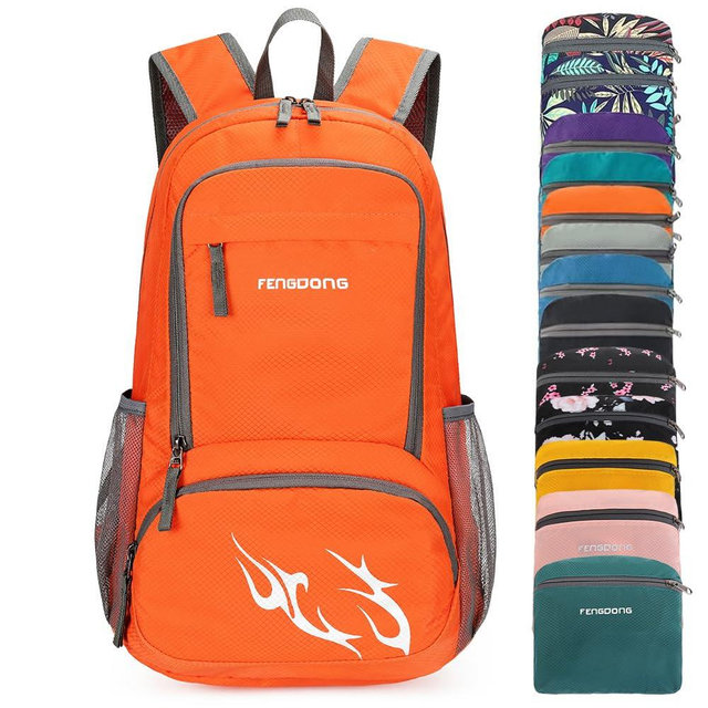 FENGDONG 35L Lightweight Foldable Waterproof Packable Travel Small Hiking Backpack Daypack for men women