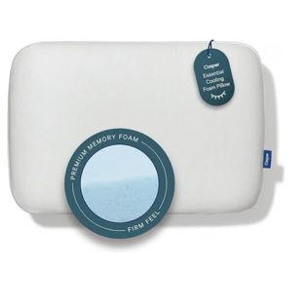 Casper Sleep Essential Cooling Foam Pillow, King Size – Firm Memory Foam with Cooling Cover, Supports Side Sleepers, Breathable & Pressure-Relieving