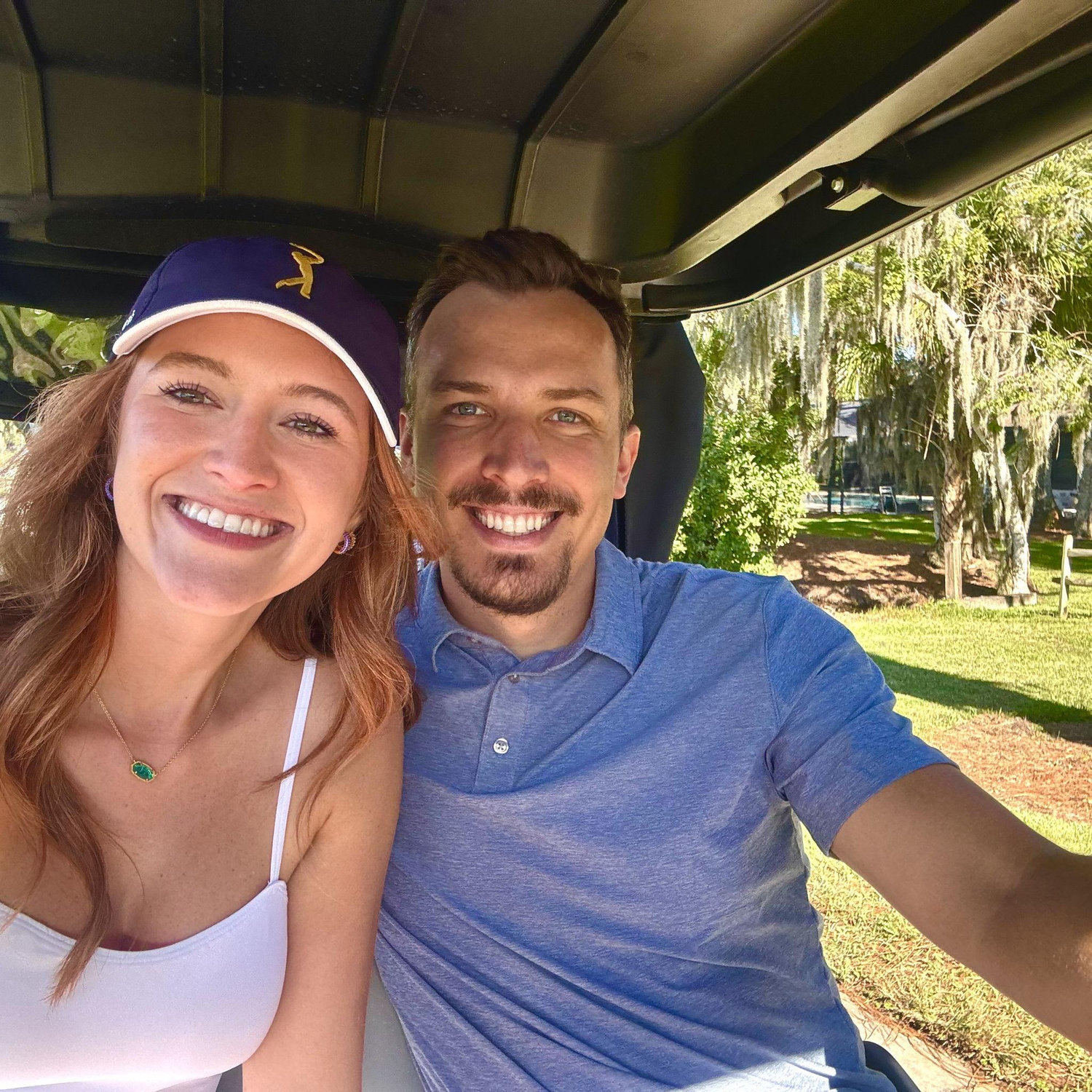 Nick was determined to teach Christy how to golf. Her swing still needs some work, but her trash talk is top notch.