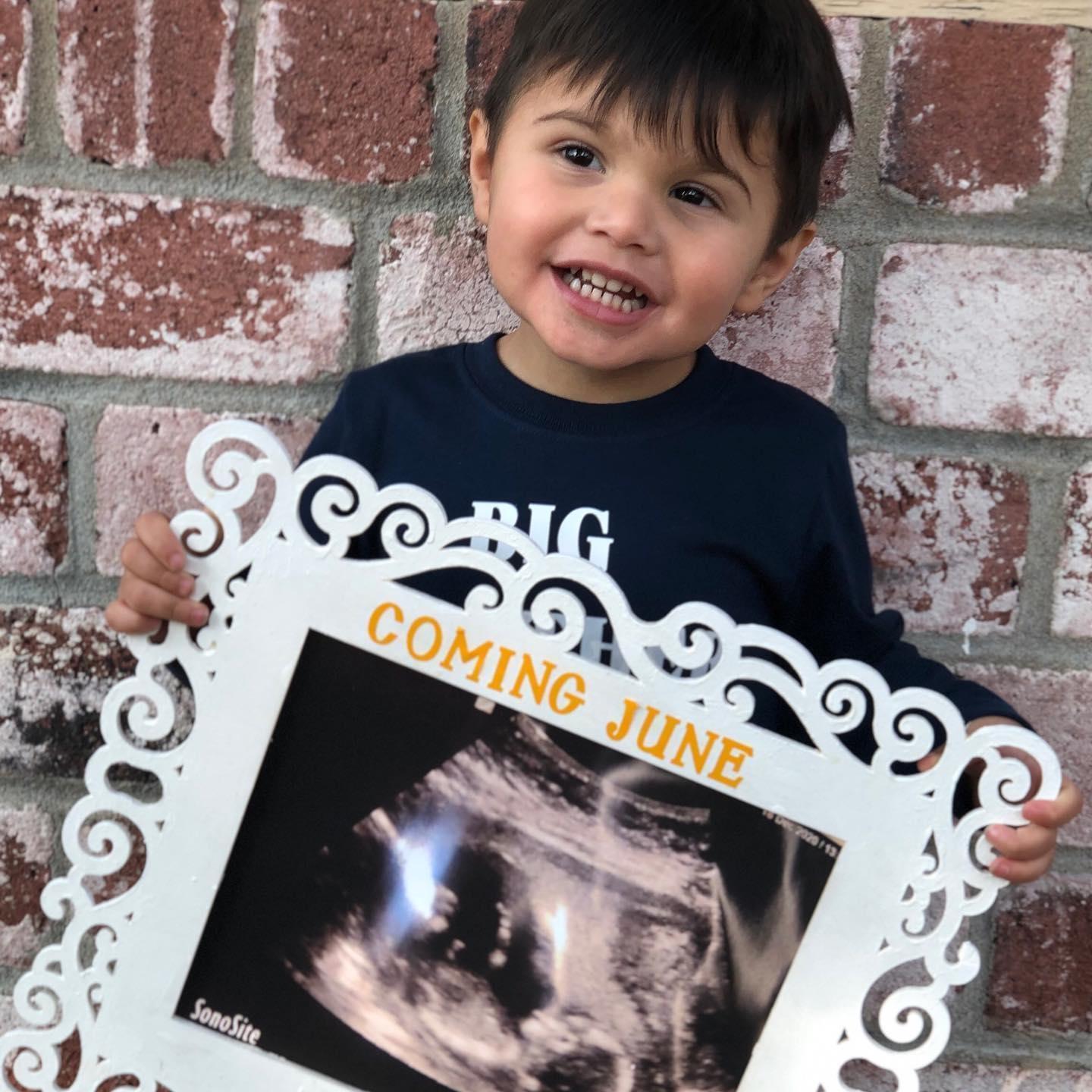 Josiah is so excited to welcome his little brother!