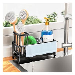 Sink Caddy Organizer with High Brush Holder