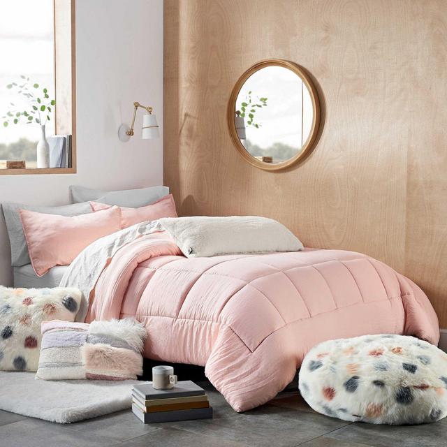 UGG® Devon 3-Piece Reversible Full/Queen Comforter Set in Blush Sunset