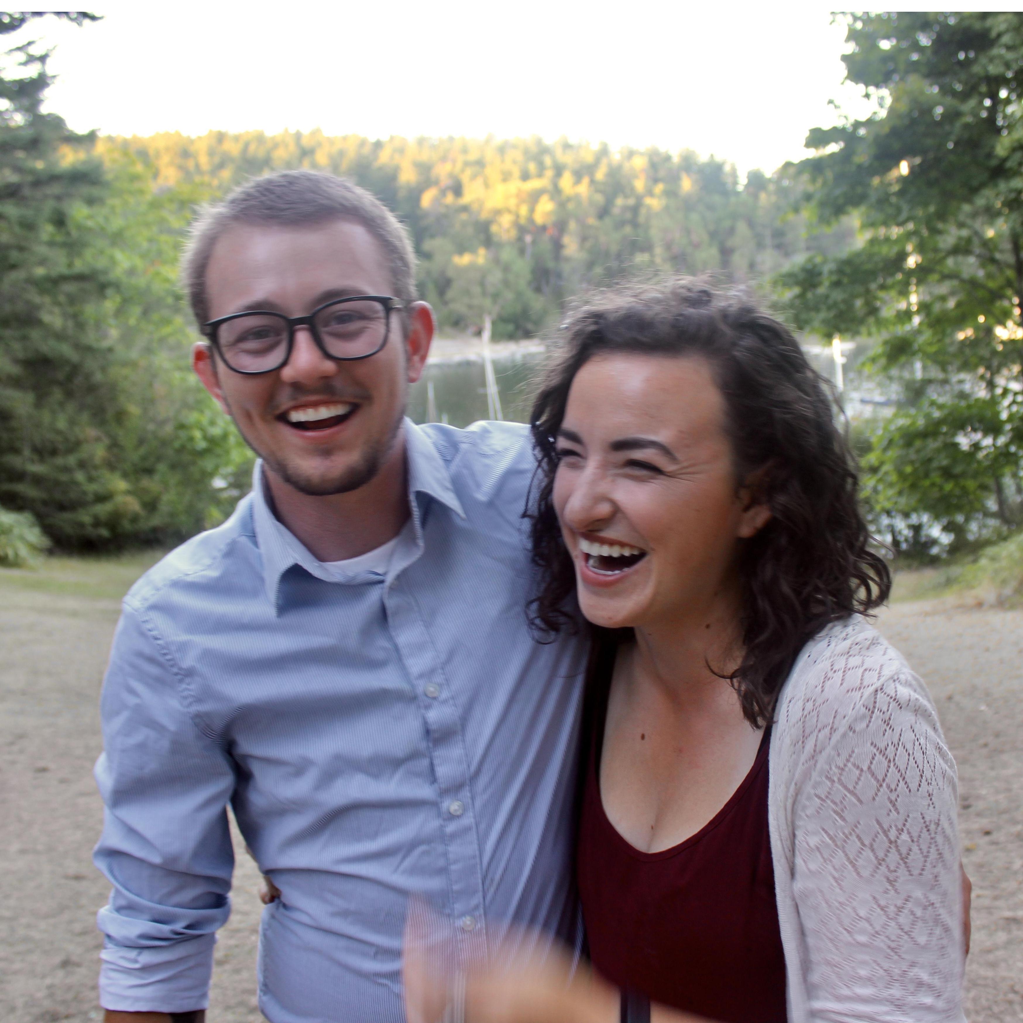 Working together at Caroline's childhood summer camp the summer of 2017 on Orcas Island