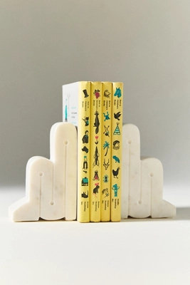 Marble Serica Bookends