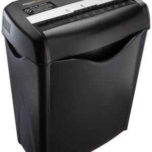 AmazonBasics 6-Sheet Cross-Cut Paper and Credit Card Shredder