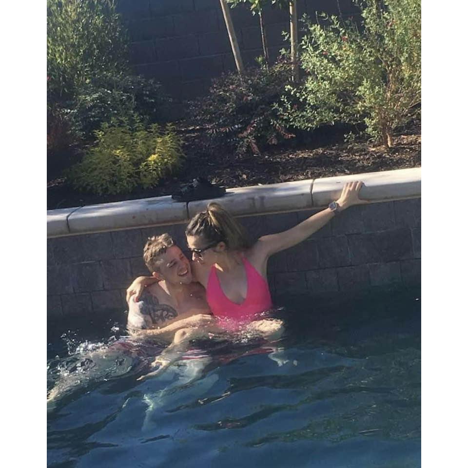 This photo was at my parent's house in California.