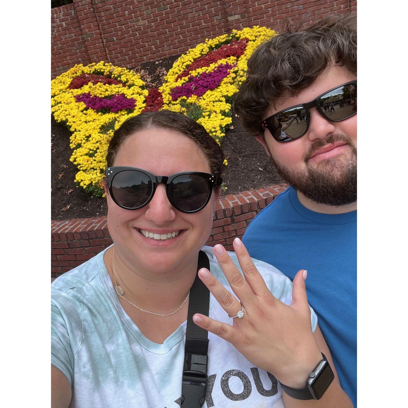 Celebrated our engagement by spending the afternoon at Dollywood in Tennessee. October 2023