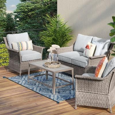 Foxborough 4pc Patio Conversation Set - Threshold™