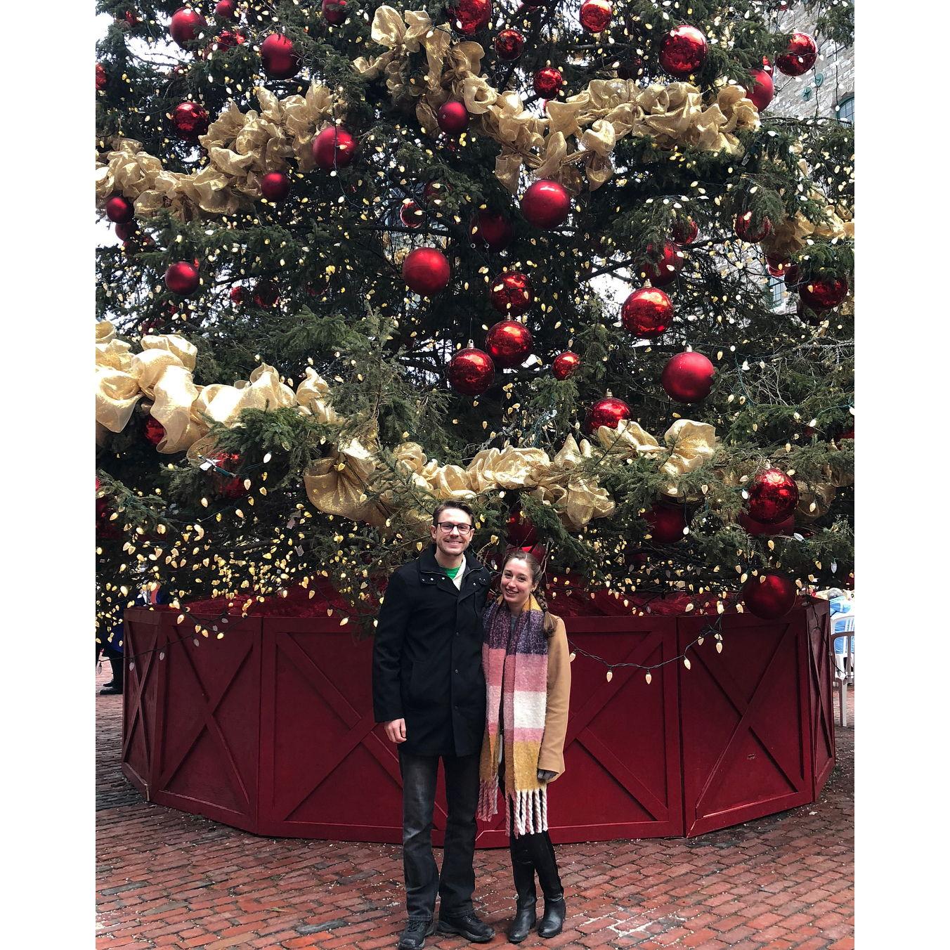 Our very first photo together on our first date back home in 2017