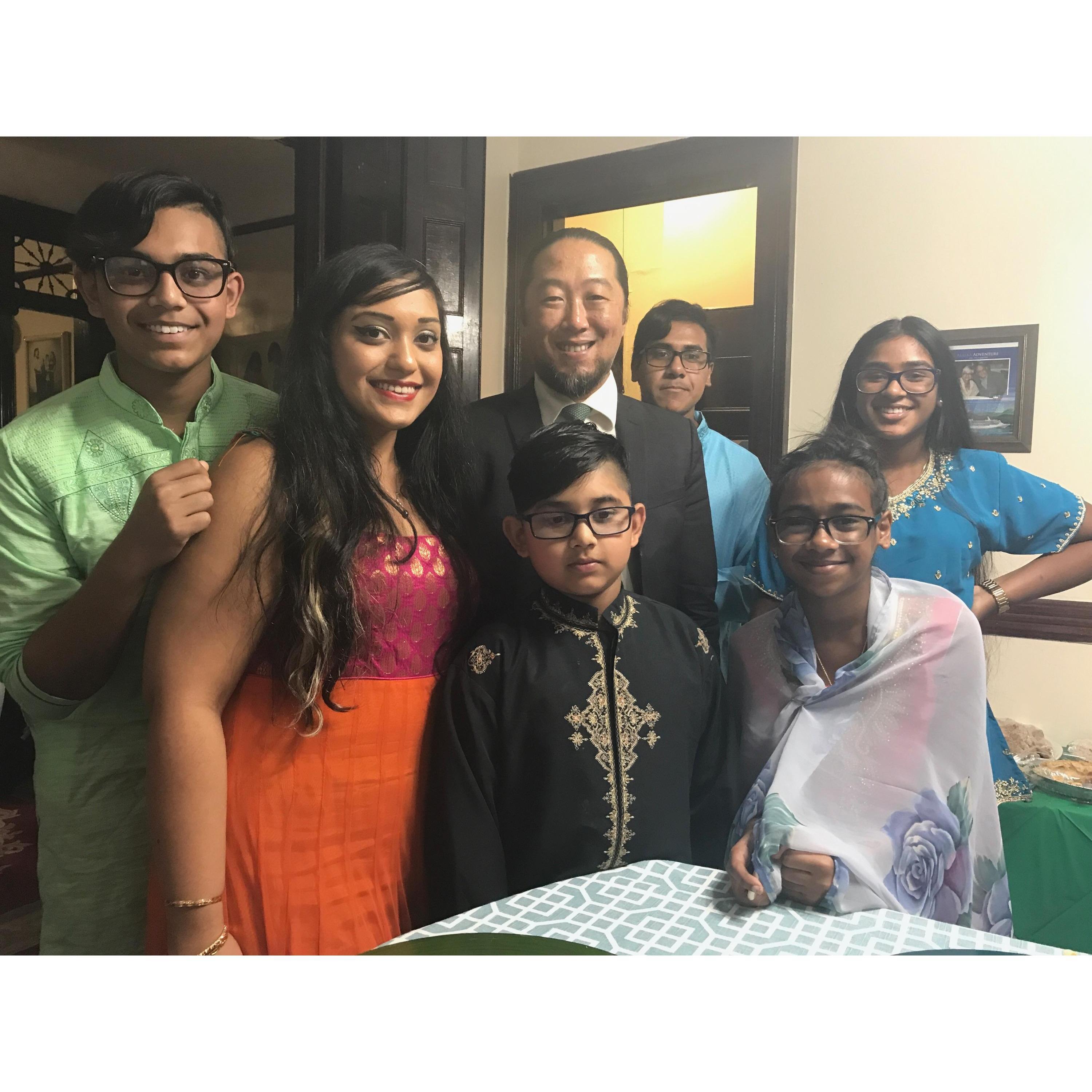 Our engagement. Bronx, New York.
From left-going clockwise: Samir, Anya, Jung, Javed, Melissa, Jasmin, Shaan