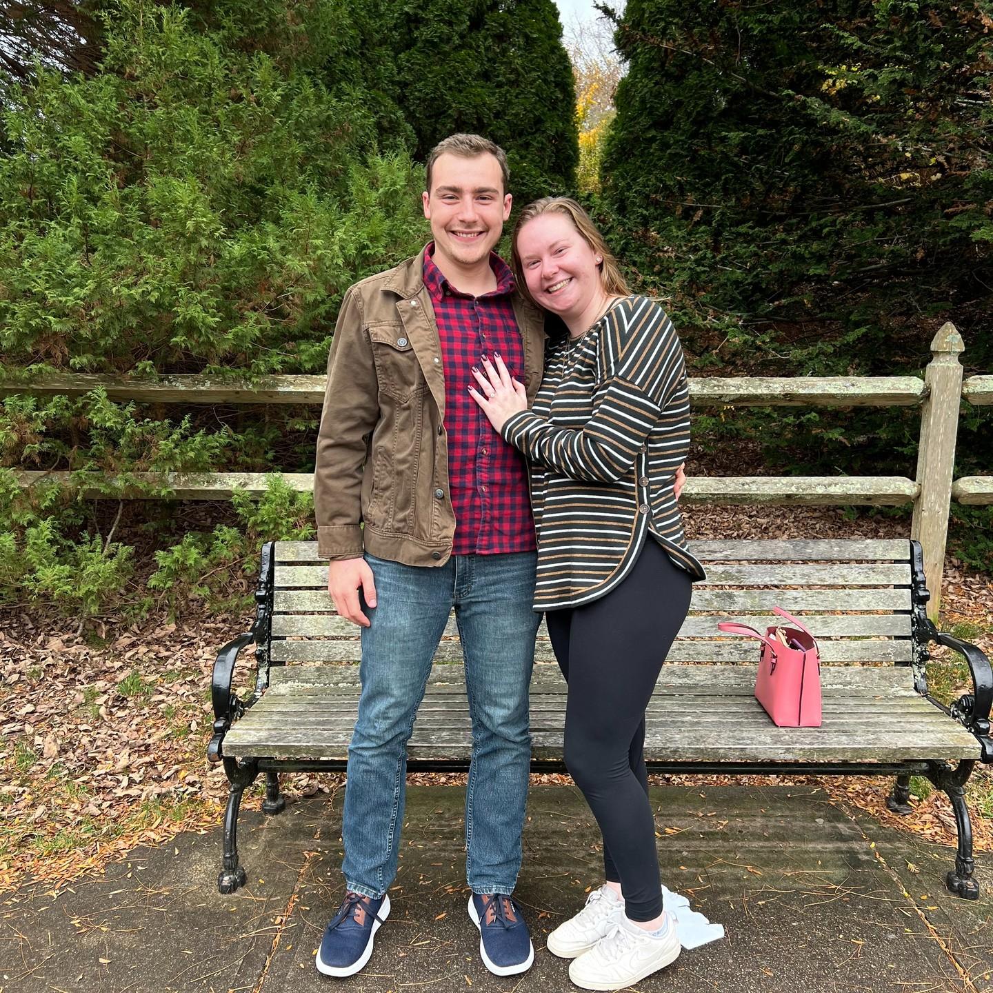 Can you tell Maura was uncontrollably sobbing just minutes before this picture was taken? (Don't worry, she said yes between blubbers)