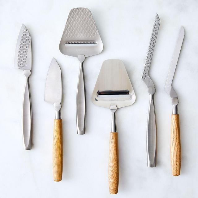 Specialty Cheese Knife & Slicer Set (oak)