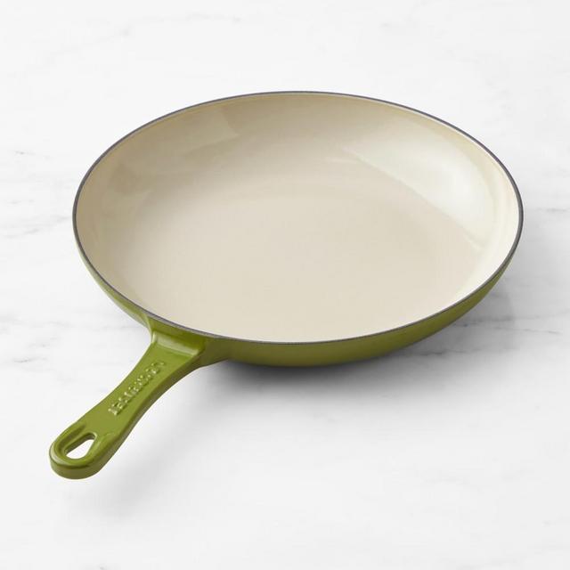 Le Creuset Enameled Cast Iron Shallow Fry Pan, 11", Olive
