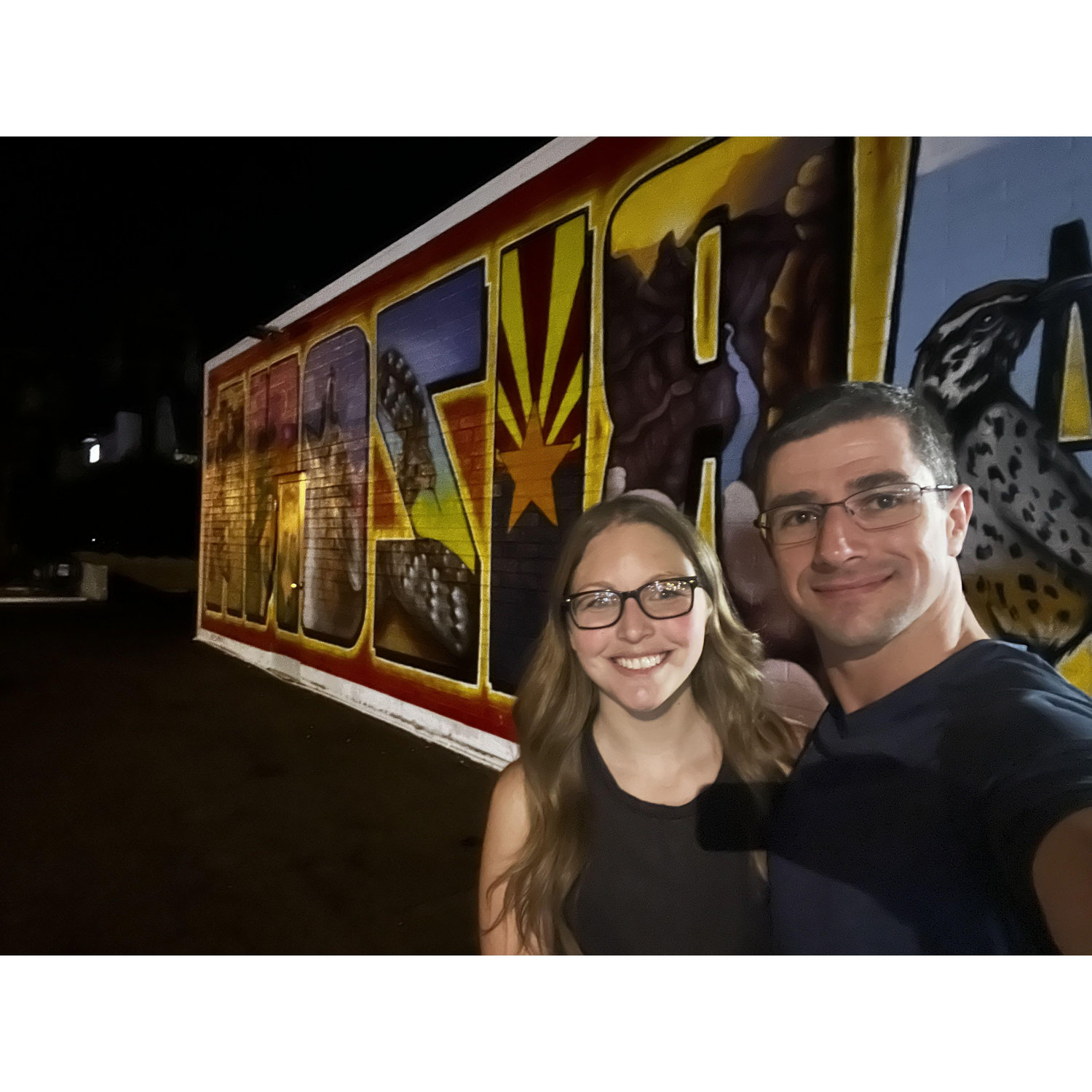The start of our third date, when we roadtripped from Arizona to Iowa. This is when we officially became a couple.