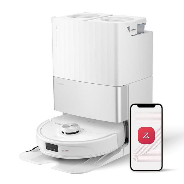 roborock Qrevo Master Robot Vacuum and Mop, 10000Pa Suction, FlexiArm Design Side Brush & Mop, Auto Mop Washing & Drying, Self-Emptying & Refilling, Dock Self-Cleaning, Dual Brush, Obstacle Avoidance