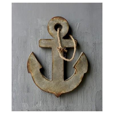 Metal Anchor Distressed Wall Art