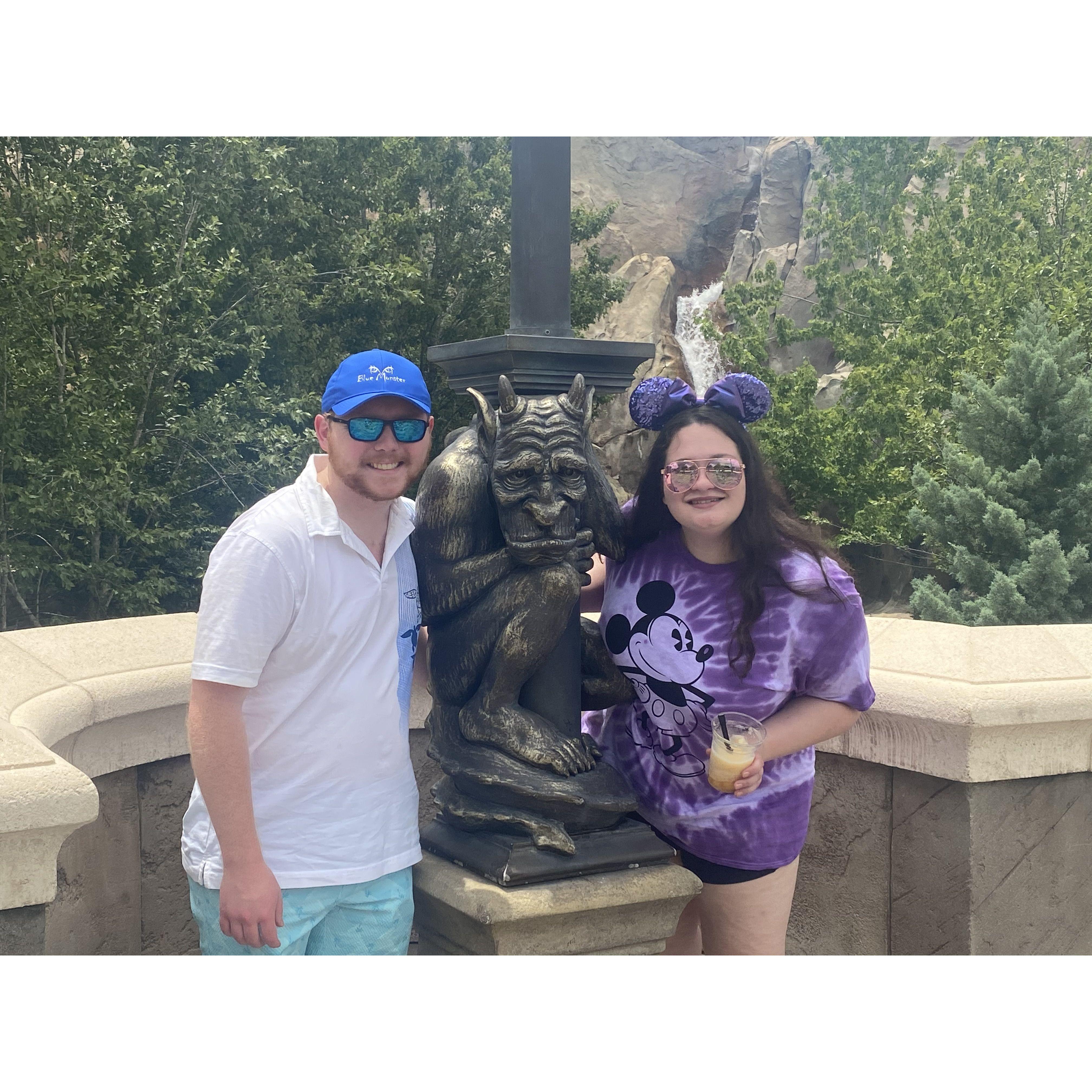 Outside "Be Our Guest" at the Magic Kingdom!