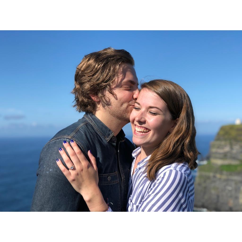 The first of many pictures with Trevor, Tara, and the ring!