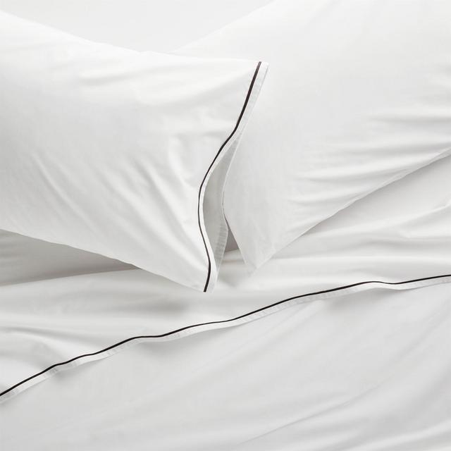 Haven King Black Percale Sheet Set