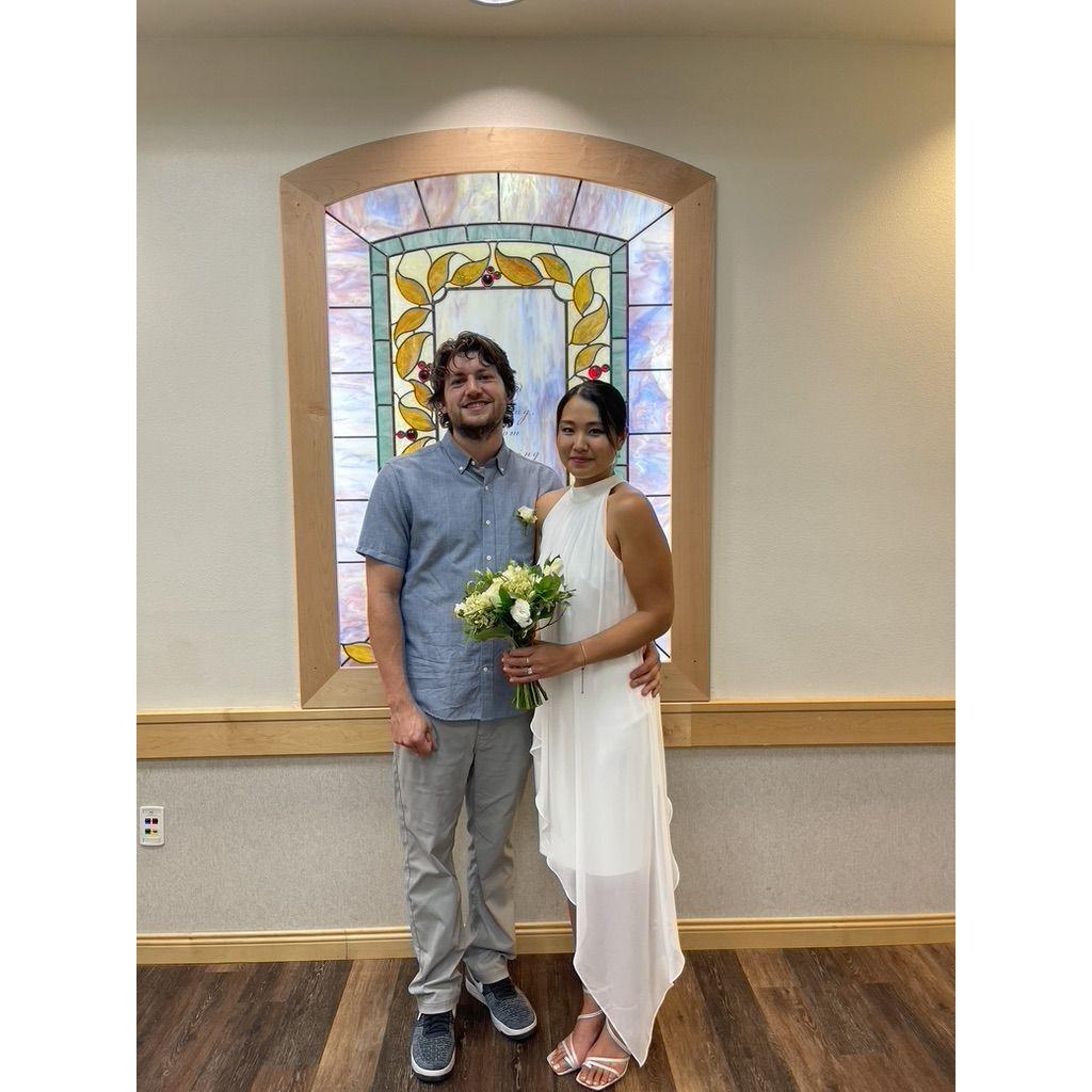 "I do" at the Court house in 2022