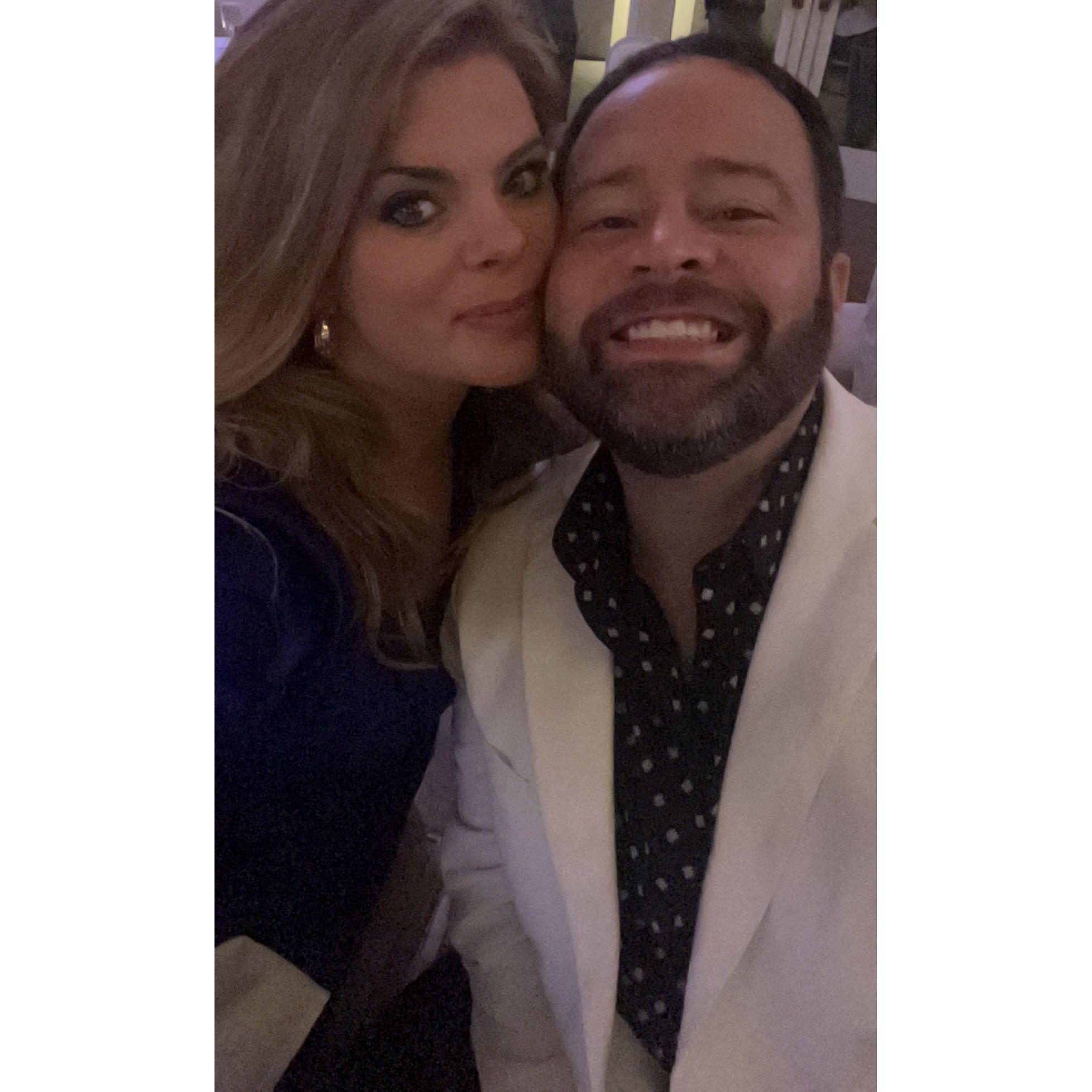 Our first Christmas party together.