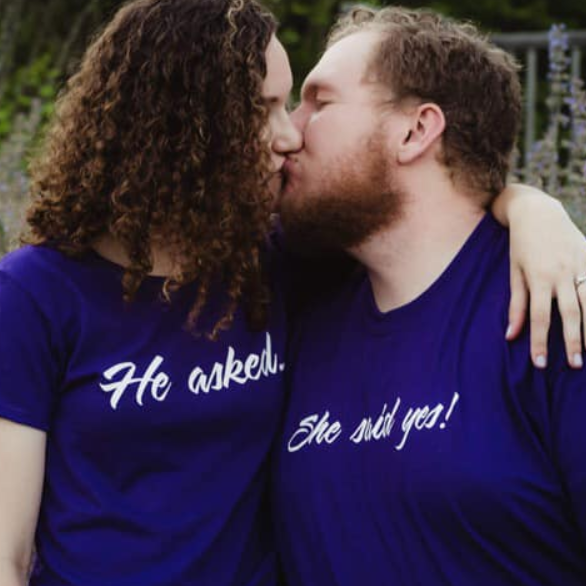 We love these shirts that our family made for us! (We can't stop wearing them LOL)