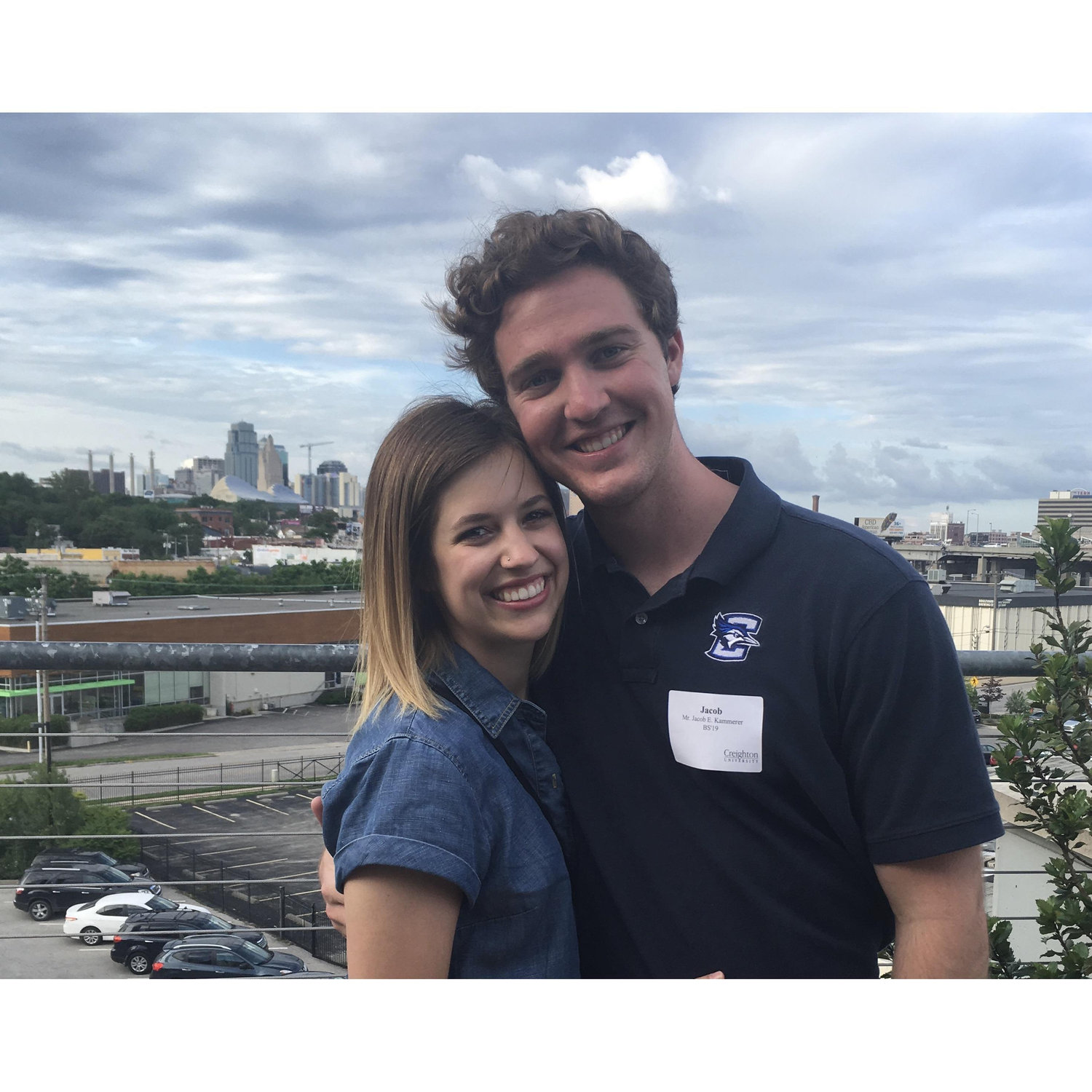Our first time at Boulevard Brewing Company together, when we went for a Creighton Alumni event!