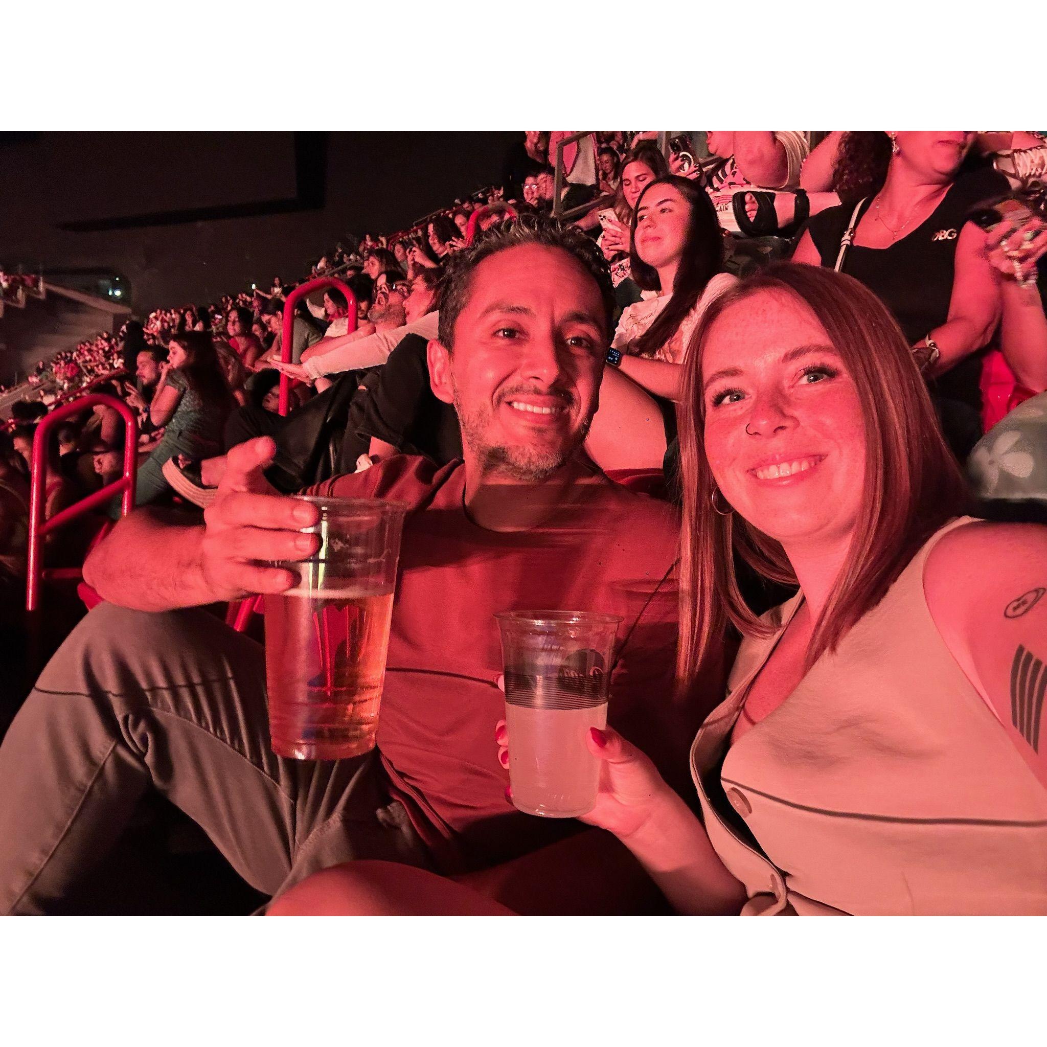 Jonas Brothers concert with the best seats ever, cheers!