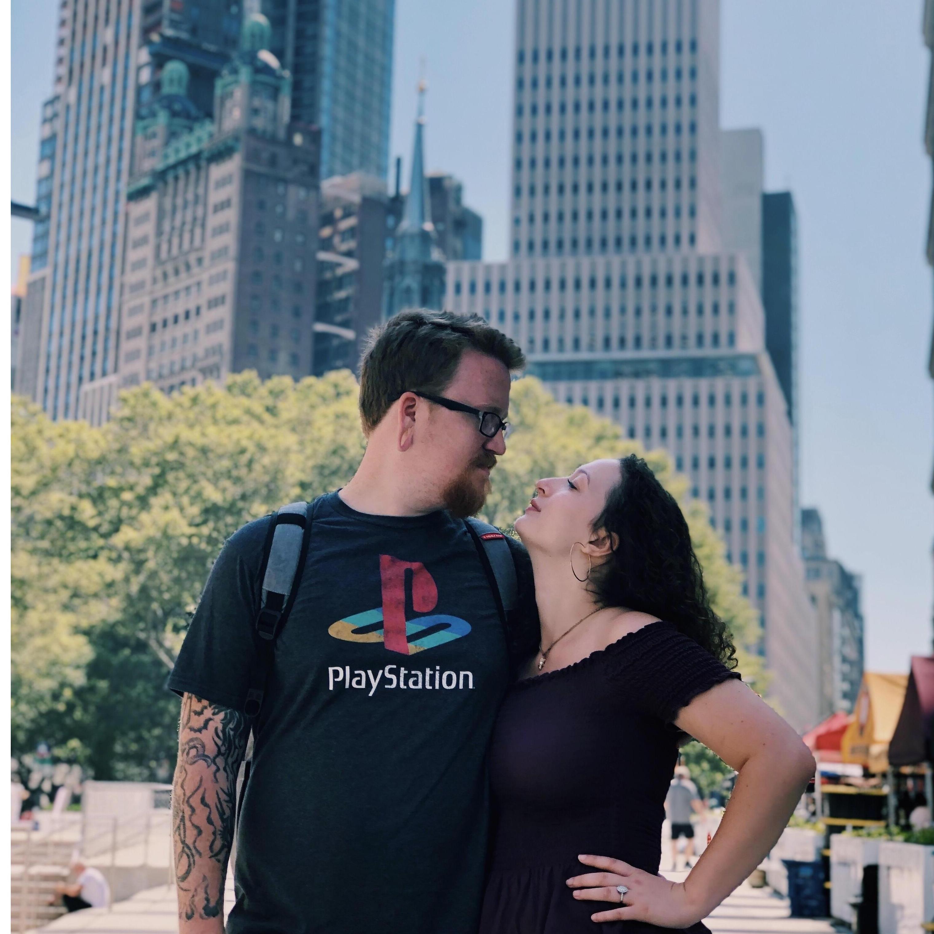 They visited NYC on the way back from Europe.