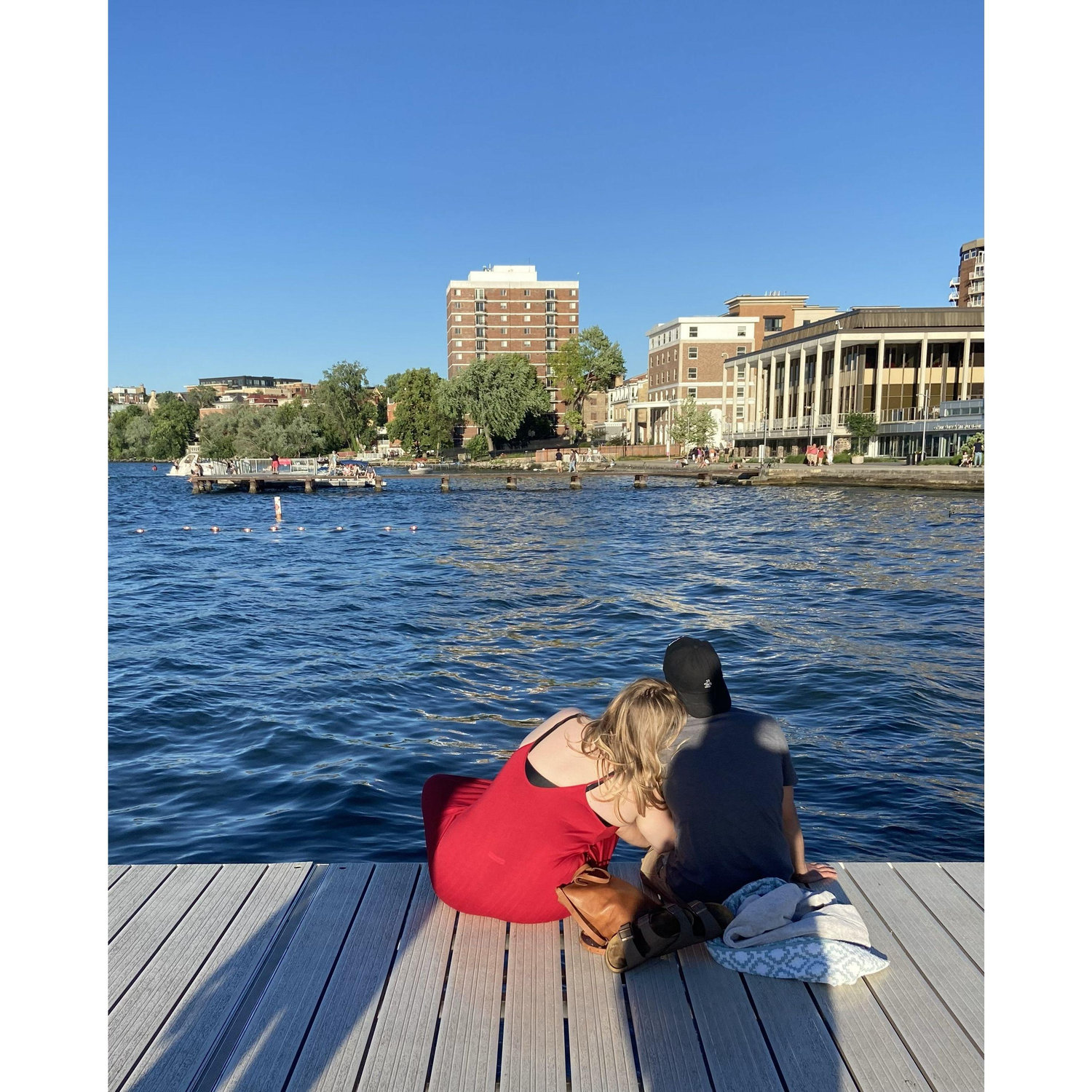 2021 - hanging out at the memorial union terrace - one of the best spots in downtown Madison.
