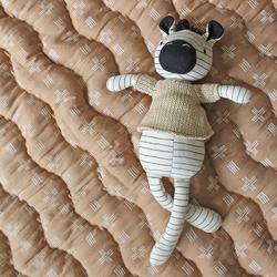 Crane Baby Kendi Zulu Zebra Plush Toy