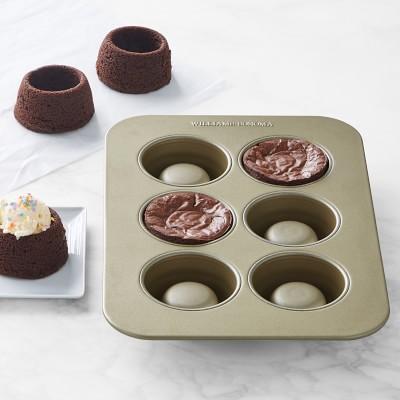 Williams Sonoma Goldtouch® Nonstick Cake & Brownie Bowl Ice Cream Pan