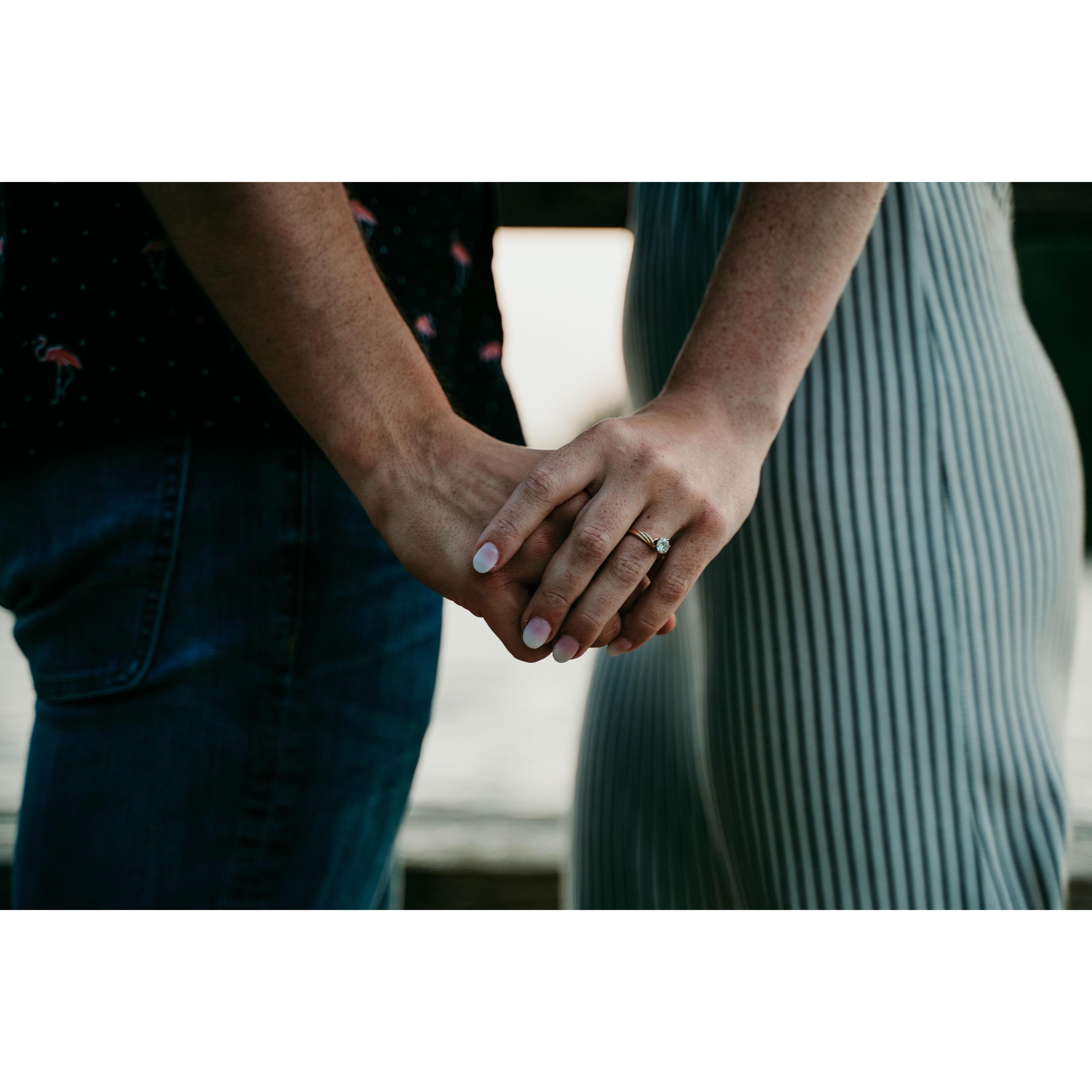 The ring, which belonged to Caitlins Grammy.