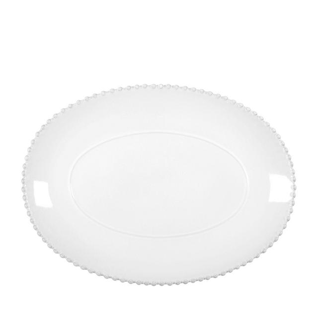 Costa Nova White Pearl 15.75" Oval Platter