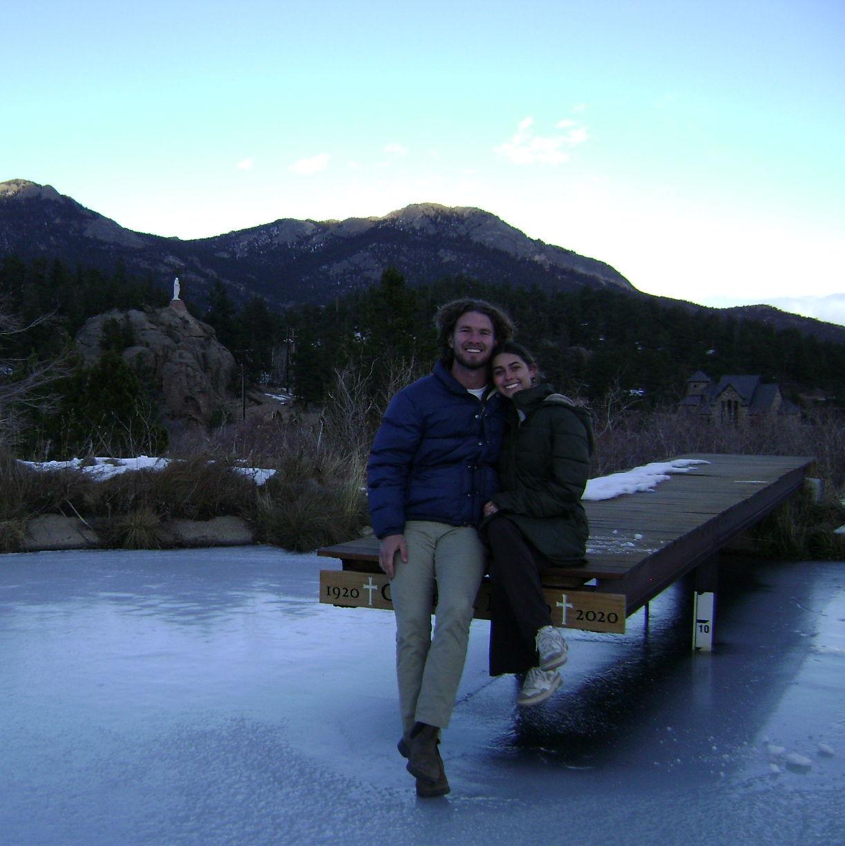 During Coley's first "official" visit, the day after we began dating.