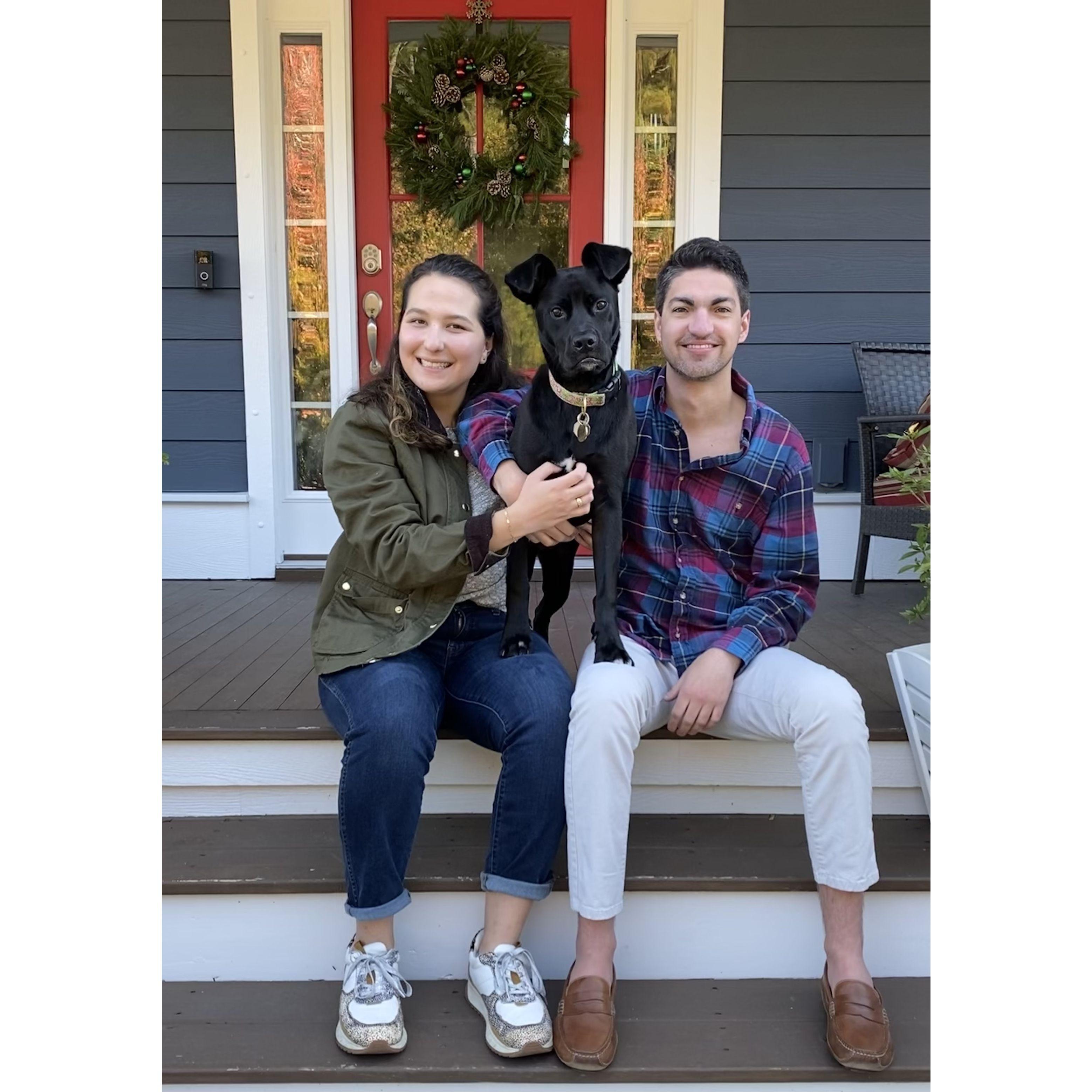 Adler, Rooney, and Cameron's first Thanksgiving together - and the beginning of the Family Thanksgiving Photo Tradition. Mt. Pleasant, SC